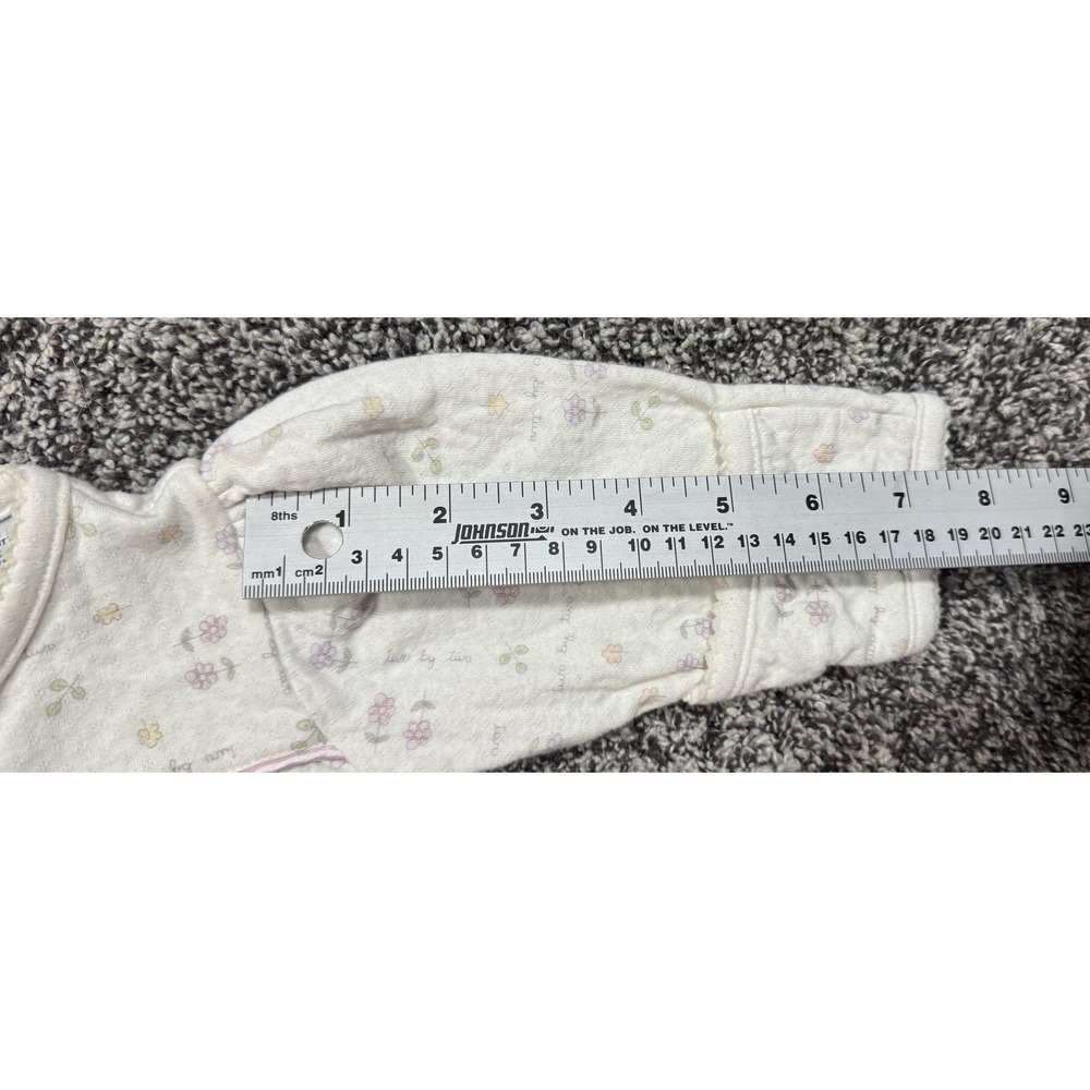 Vintage Lullaby Club Layette Gown Sz 3 months 100% cotton Dainty Floral Ivory - Picture 5 of 6